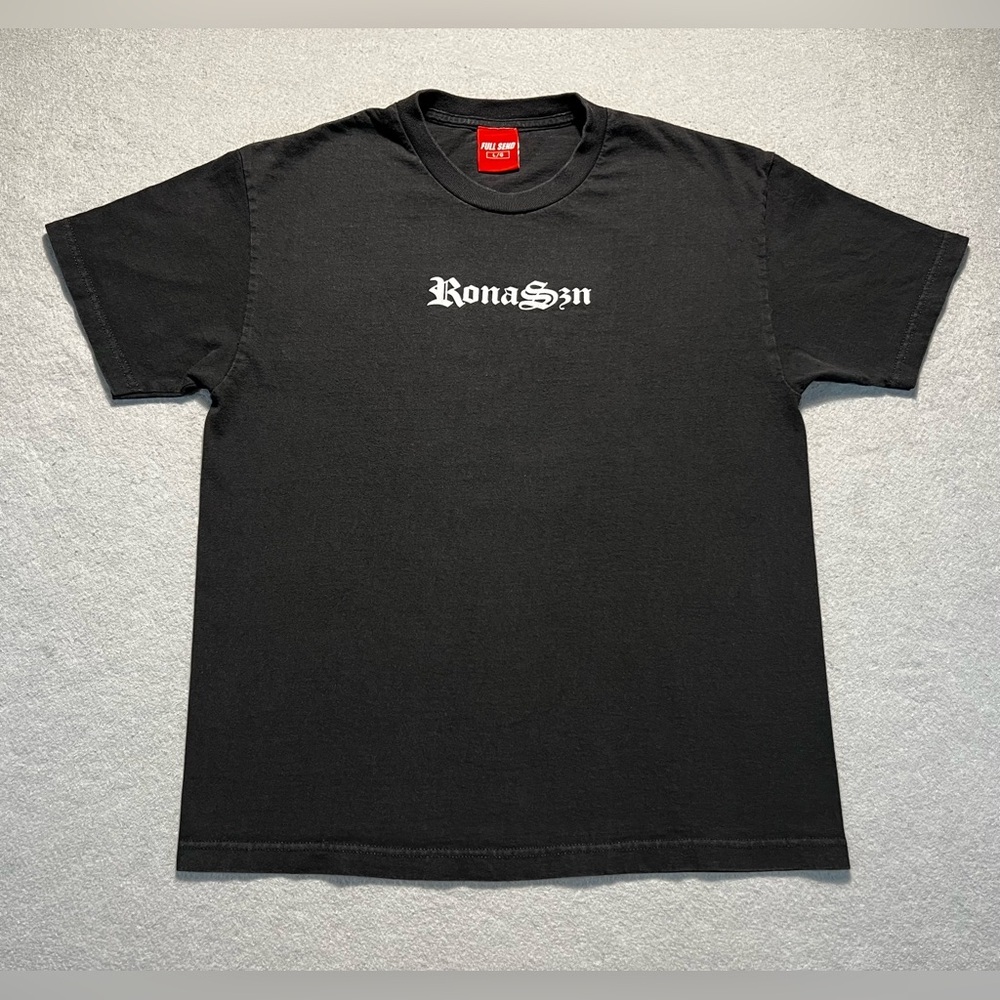 Full Send Nelk Boys Rona Season Longest Season T-Shirt Men’s Large Black Meme